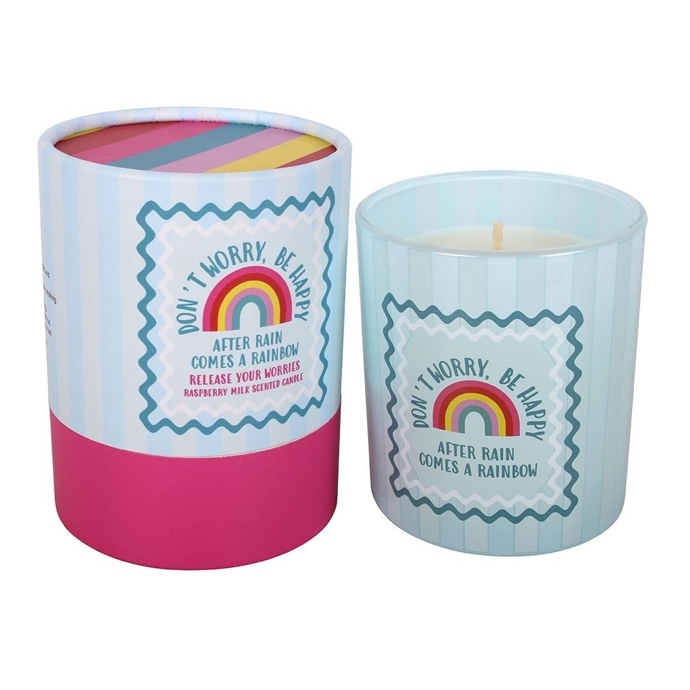Something Different - Don't Worry Be Happy Raspberry Milk Bougie Parfumée - Multicolore